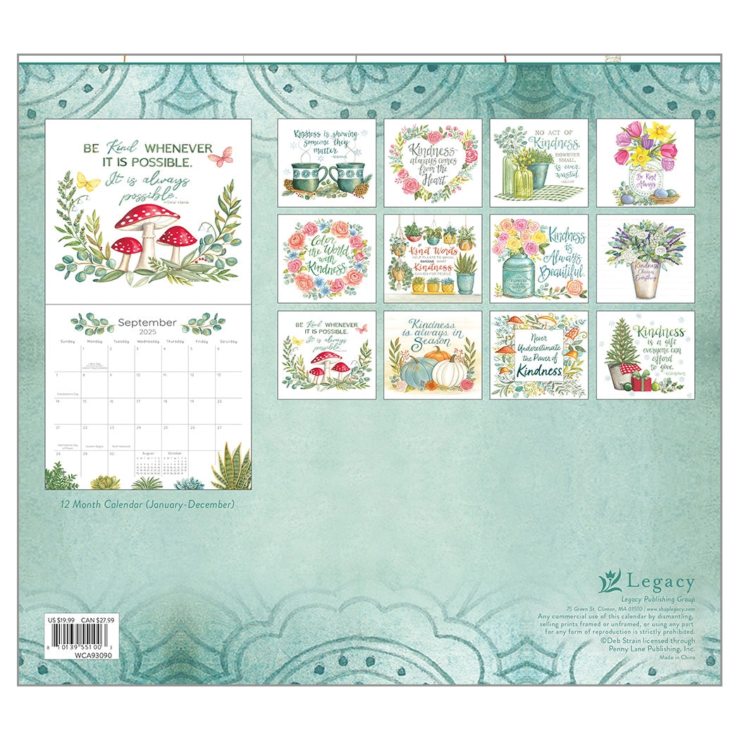 Kindness Matters 2025 Wall Calendar The Lang Store