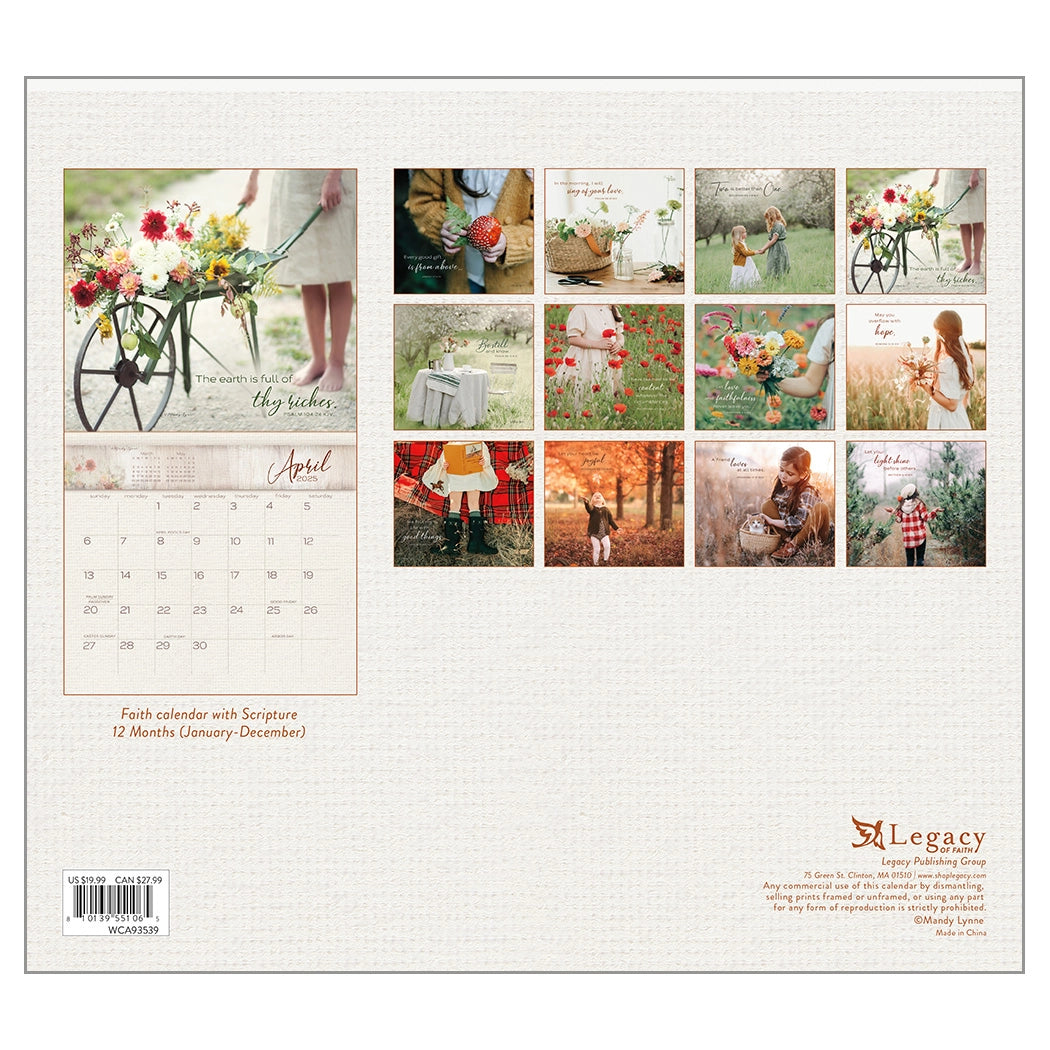 Living in the Light 2025 Wall Calendar