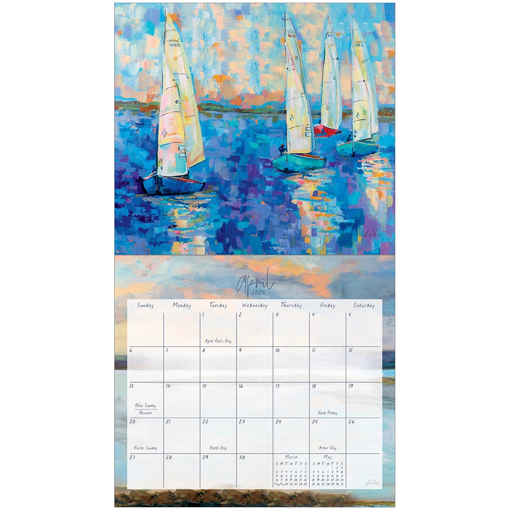 Sail Away 2025 Wall Calendar