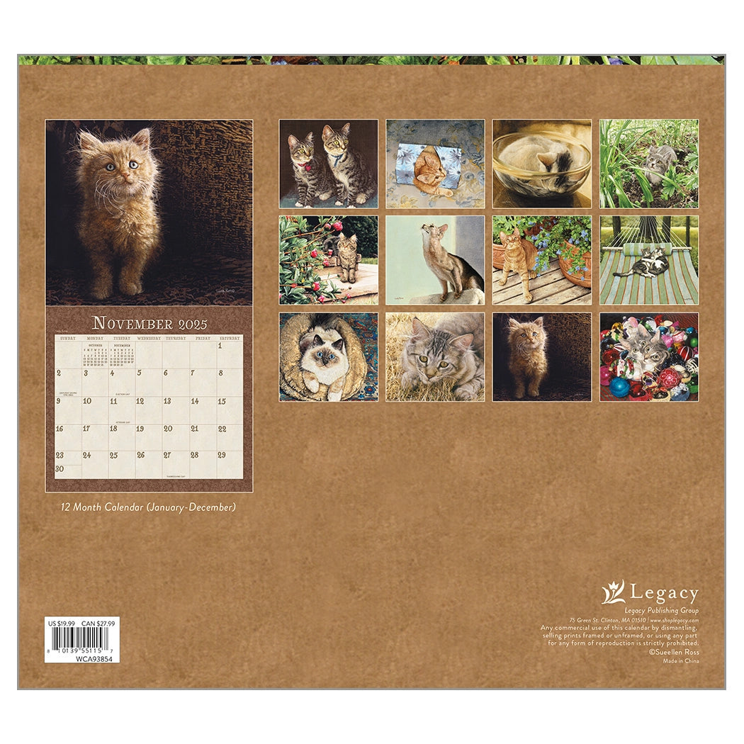 Kittens 2025 Wall Calendar
