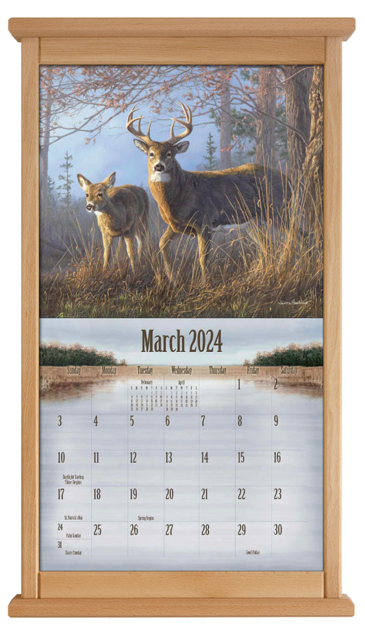 Contemporary calendar frame Natural