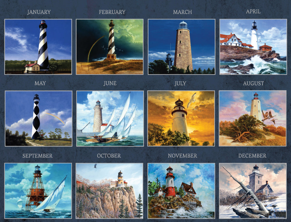 Lighthouse 2024 Wall Calendar