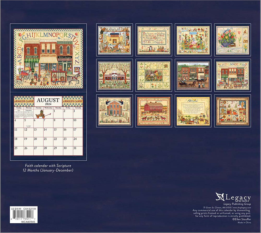 Sampler 2024 Wall Calendar